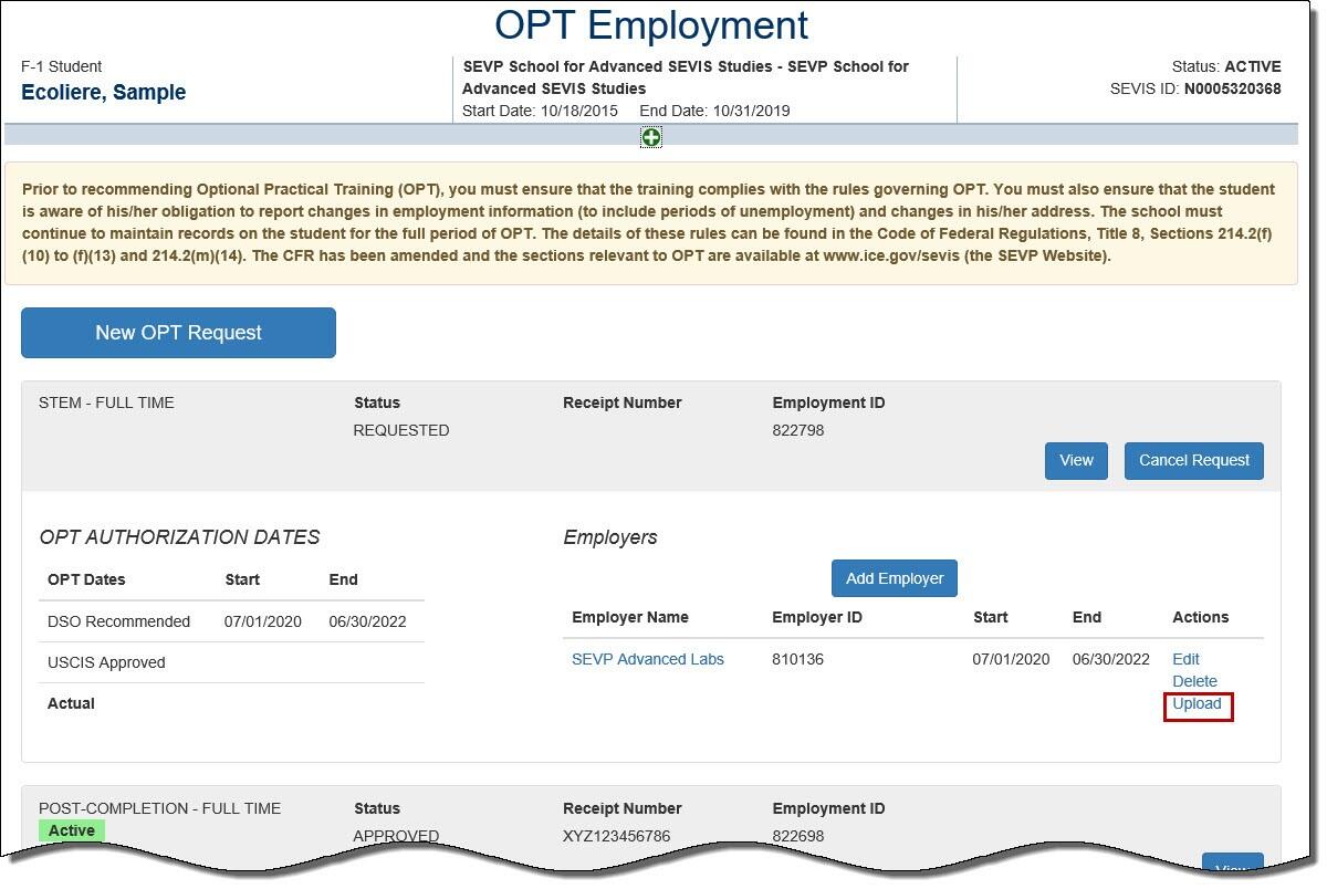 F 1 STEM Optional Practical Training OPT Extension Study in